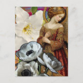 Engel- und Blumen-Collage Postkarte (Vorderseite)