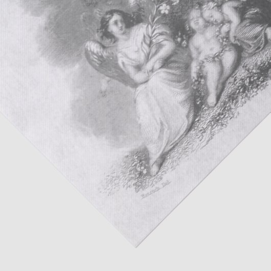 Engel und Engel Seidenpapier (Ausschnitt)