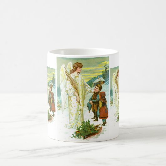 Engel und Kinder Kaffeetasse (Mittel)