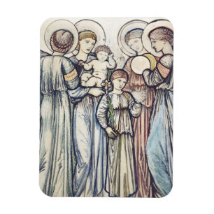 Engel und Kinder von Sir Edward Burne-Jones Magnet