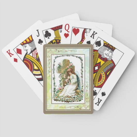 Engel und Kreuz Spielkarten (Rückseite)