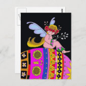 Engel und Pysanka Postkarte (Vorne/Hinten)