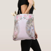 Engel und Rose und Rosa Tasche (Von Nahem)