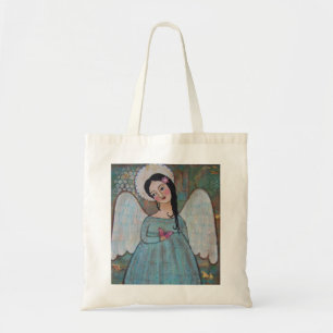Engel und Schmetterlings-Leinwand-Taschen-Tasche Tragetasche
