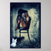 Engel und Star kitten surreal Art Poster (Vorne)