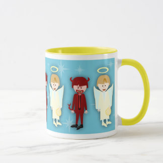 Engel und Tasse des Teufels