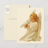Engel und Taube Postkarte (Vorne/Hinten)