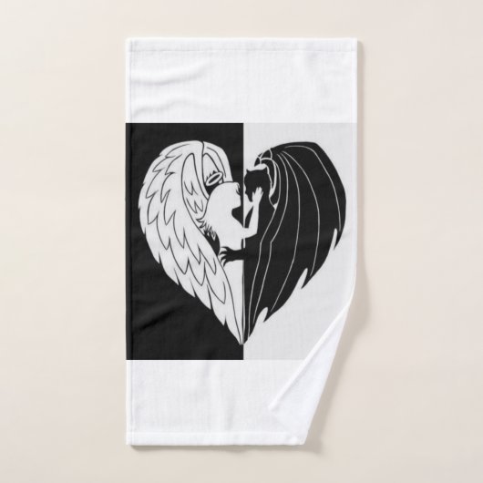 Engel und Teufel Badhandtuch Set (Handtuch)