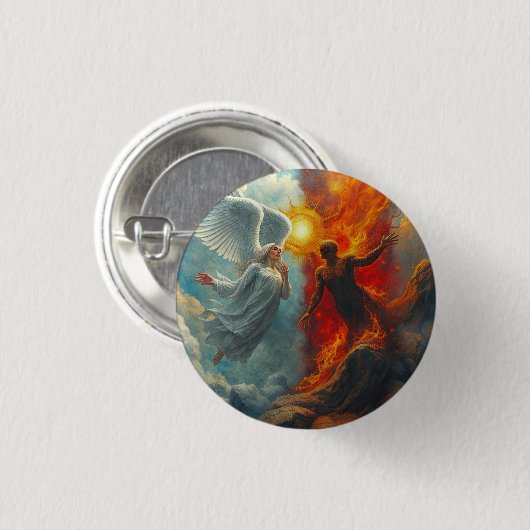 ENGEL UND TEUFEL BUTTON (Vorne & Hinten)
