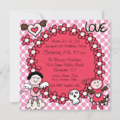 Engel und Teufel Einladung zum Geburtstag (Rückseite)