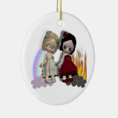 Engel und Teufel Süssen Keramik Ornament (Rechts)