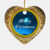 Engel und unakuläre Empfängnis von Jungfrau, Herz Keramik Ornament (Hinten)