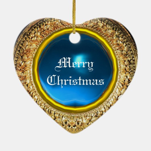 Engel und unakuläre Empfängnis von Jungfrau, Herz Keramik Ornament (Hinten)