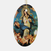 Engel und unakuläre Wahrnehmung von Jungfrau Keramikornament (Rechts)