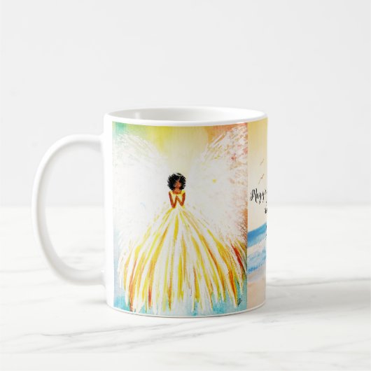 Engel unter der US-Kaffee-Tasse Kaffeetasse (Links)