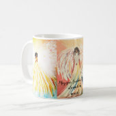 Engel unter der US-Kaffee-Tasse Kaffeetasse (Vorderseite Links)