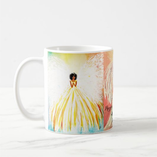 Engel unter der US-Kaffee-Tasse Kaffeetasse (Links)