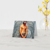 Engel unter uns 1 Note Card Karte (Gelbe Blume)