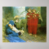 Engel unterhalten das Heilige Kind Poster (Vorne)