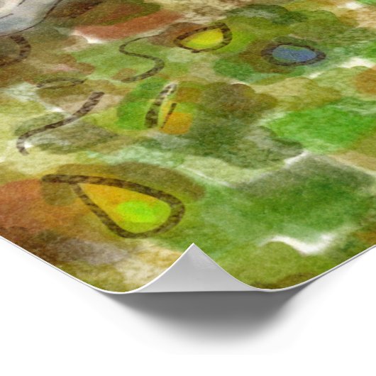 Engel (verblichene Farben) Poster (Ecke)