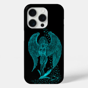 Engel verloren in Liebe, Schwarz und Grün Design Case-Mate iPhone Hülle