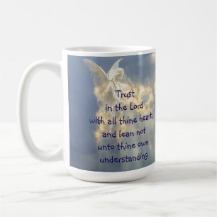 Engel Vertraue auf den Herrn Zitat Inspirierend Kaffeetasse