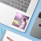 Engel - Vinyl herausnehmbar - Aufkleber (Laptop mit iPhone)