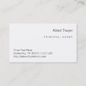 Engel Visitenkarte (Rückseite)