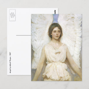 Engel von Abbott Thayer, Vintage Viktorianische Ku Postkarte