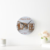 Engel von Berlin - Flügel des Wunsches Runde Wanduhr (Zuhause)