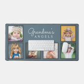 Engel von Oma sechs Fotos Großkinder Schreibtischunterlage (Tastatur & Maus)