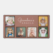 Engel von Oma sechs Fotos Großkinder Schreibtischunterlage (Vorderseite)