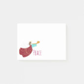 Engel von Posten ir-Anmerkung des Friedens4x3 Post-it Klebezettel (Vorderseite)