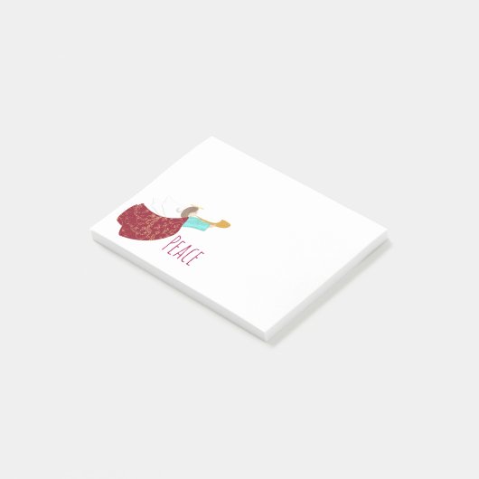Engel von Posten ir-Anmerkung des Friedens4x3 Post-it Klebezettel (angewinkelt)