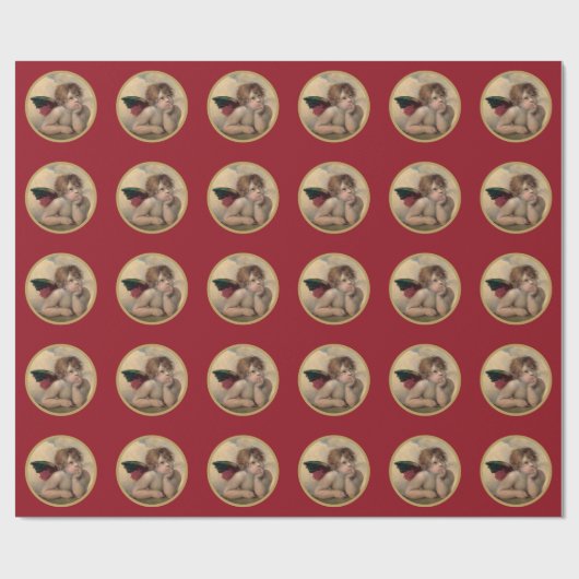 Engel von Sistine Madonna durch RAPHAEL Geschenkpapier (Flach)