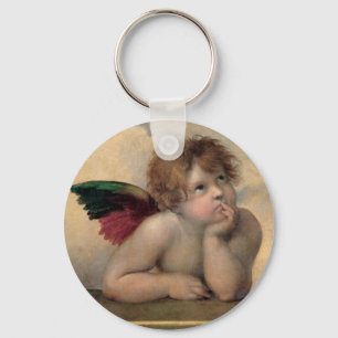 Engel von Sistine Madonna durch RAPHAEL Schlüsselanhänger