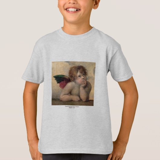 Engel von Sistine Madonna durch RAPHAEL T-Shirt (Vorderseite)