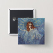 Engel von Vincent van Gogh Button (Vorne & Hinten)