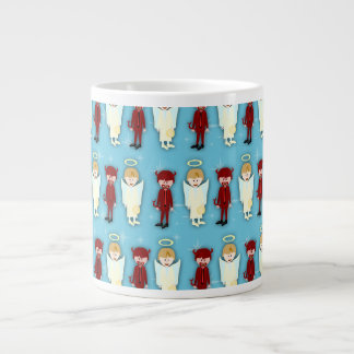 Engel Vs. Teufelsmuster Jumbo-Tasse