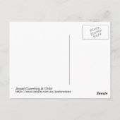 Engel Wächter eines Kindes Postkarte (Rückseite)