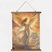Engel Wandteppich Mit Holzrahmen (Vorderseite)