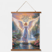 Engel Wandteppich Mit Holzrahmen (Vorderseite 2)