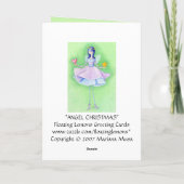 Engel-Weihnachtskarte Feiertagskarte (Rückseite)