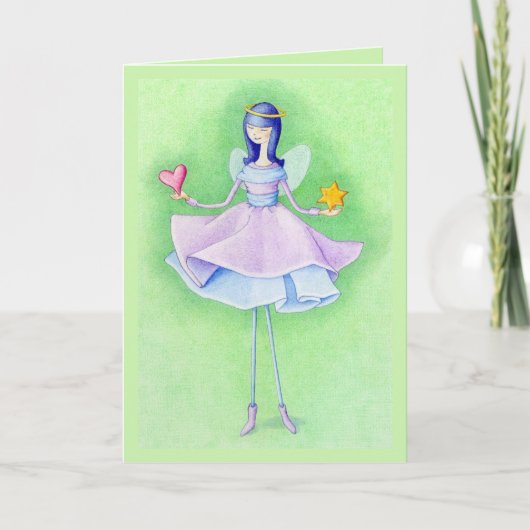 Engel-Weihnachtskarte Feiertagskarte (Vorderseite)