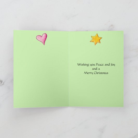 Engel-Weihnachtskarte Feiertagskarte (Innenseite)