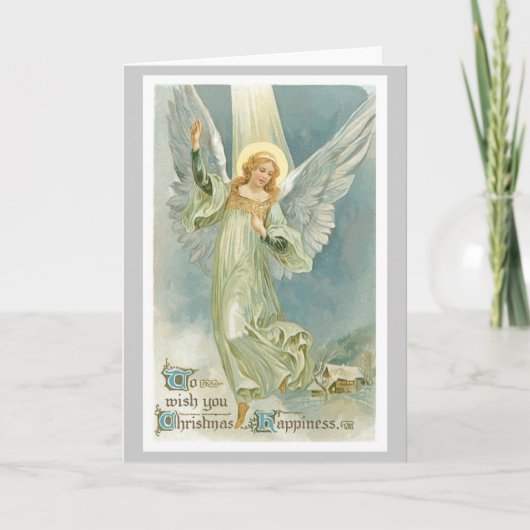 Engel Weihnachtskarte Feiertagskarte (Vorderseite)