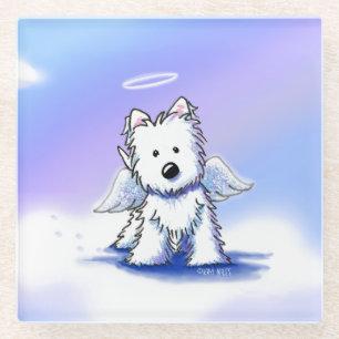 Engel Westie Glasuntersetzer