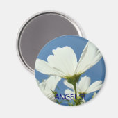 Engel! White Daisy Blume Wings Magnet Daisies (Vorderseite/Rückseite)
