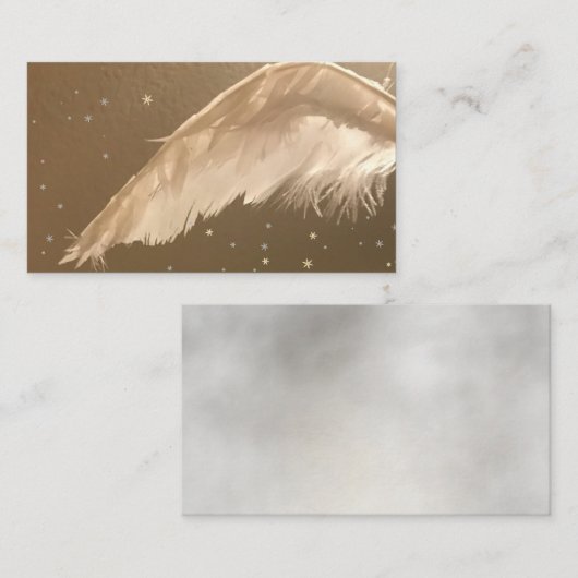 Engel Wing Smokey Fog Misty Business Cards Visitenkarte (Vorne/Hinten)