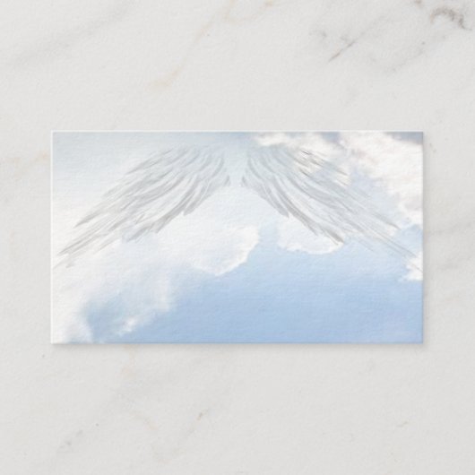 Engel Wings christliche geistige Geschäfts-Karten Visitenkarte (Vorderseite)